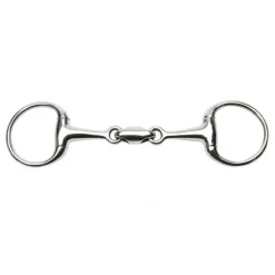 Mors de filet de bride olive inox double brisure