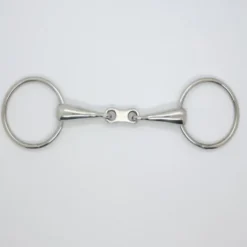 Mors deux anneaux cheval double brisure plat Pro Confort - Harcour