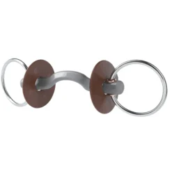 Mors deux anneaux cheval passage de langue Konnex canon dur - Beris