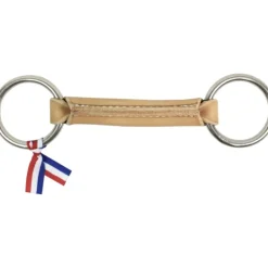 Mors deux anneaux cheval cuir rond - Ronzon Legend