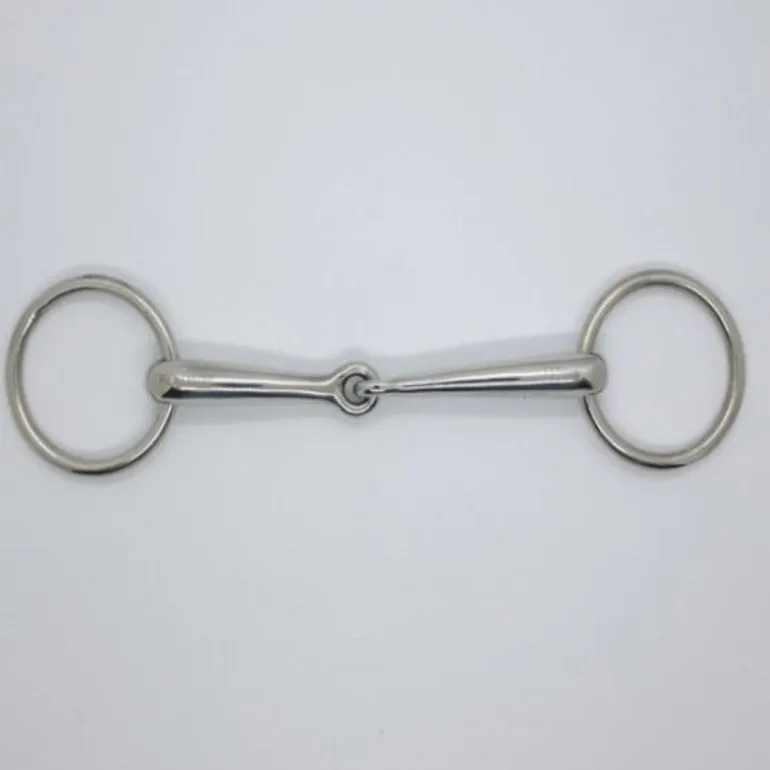 Mors deux anneaux cheval canon fin 14 mm Pro Confort - Harcour