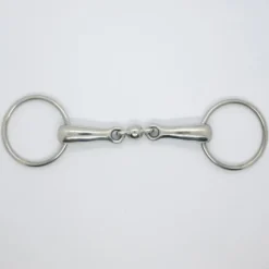 Mors deux anneaux cheval double brisure rond Pro Confort - Harcour