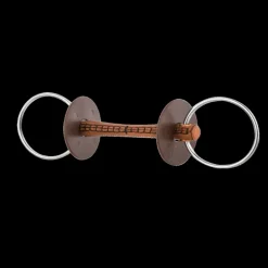 Mors deux anneaux en cuir canon dur - Beris