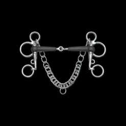 Mors Pelham brisé caoutchouc - Waldhausen