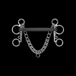 Mors Pelham droit caoutchouc ergonomique - Waldhausen