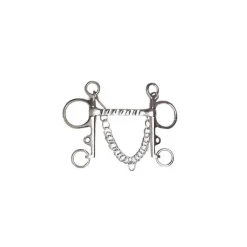 Mors Pelham droit inox