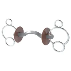 Mors Pessoa 2 anneaux cheval passage de langue Konnex canon doux - Beris