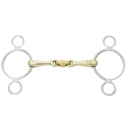 Mors Pessoa cheval trois anneaux double brisure cupris - Kavalkade