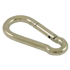 Mousqueton alpiniste acier galvanisé 40 mm