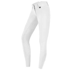 Pantalon équitation enfant taille haute Micro Sport Silikon - Elt