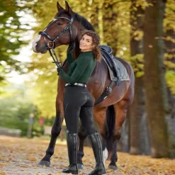 Pantalon équitation femme thermique et déperlant fond silicone Mina - Elt