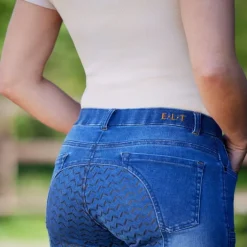 Pantalon équitation jeans femme Luna - Elt