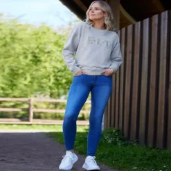 Pantalon équitation jeans femme Luna - Elt