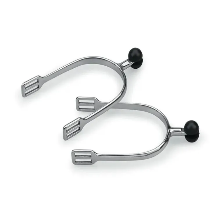 Éperons à boule inox Plastic Roller Ball - Shires