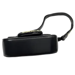 Petit sac à main bandoulière cuir vegan mors doré