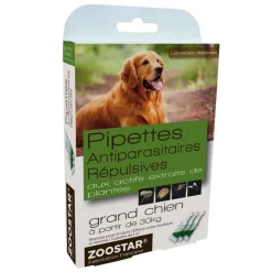 Pipettes antiparasitaires et répulsives chien - Zoostar