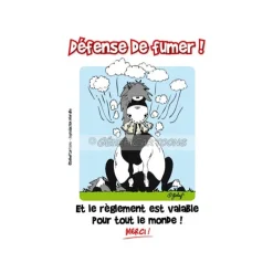 Plaque de box-écurie-manège humouristique - Géhef Cartoons