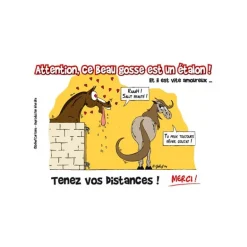 Plaque de box-écurie-manège humouristique - Géhef Cartoons