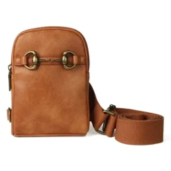 Pochette cavalière bandoulière mors doré