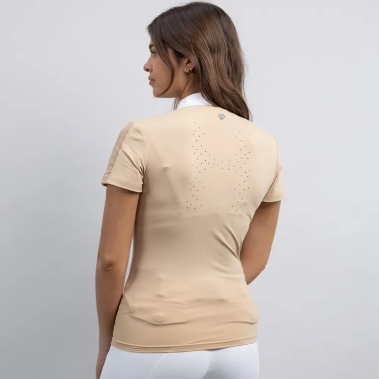 Polo concours équitation Femme manches courtes Prystie - Harcour