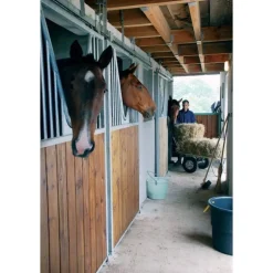 Porte de box coulissante pin Douglas - La Gée