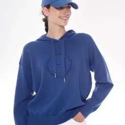 Pull à capuche femme équitation Santa - Harcour