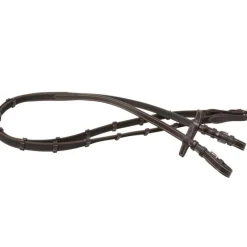 Rênes cuir cheval grip et arrêtoirs Signature 16 mm - Antarès