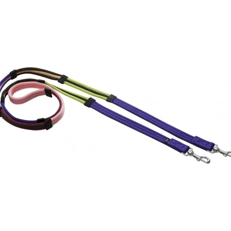 Rênes éducatives couleurs matelassée avec mousquetons