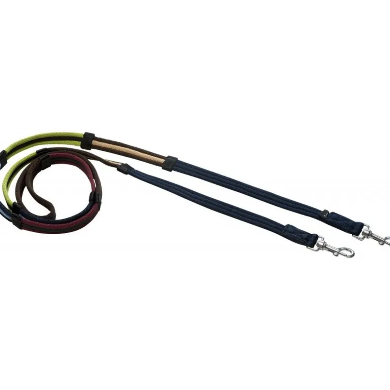 Rênes éducatives couleurs matelassée avec mousquetons