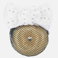 Résille cheveux cavalière avec noeud velours Crystal - Harry's Horse