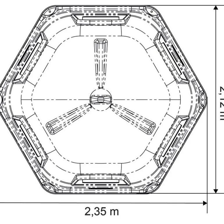 Râtelier de prairie cheval résine avec fond grand modèle - La Gée
