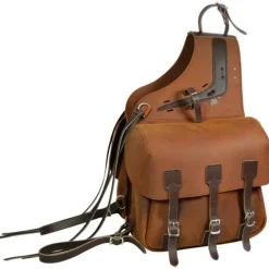 Sacoches randonnée cheval cuir 3 Sanglons Extrême - Ronzon Legend
