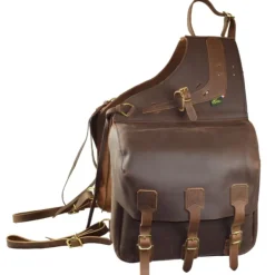 Sacoches randonnée cheval cuir 3 Sanglons Extrême - Ronzon Legend