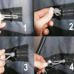 Safe Gum élastiques de sécurité couvertures chevaux mousquetons - Waldhausen