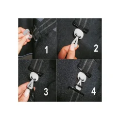 Safe Gum élastiques de sécurité couvertures chevaux crochets - Waldhausen