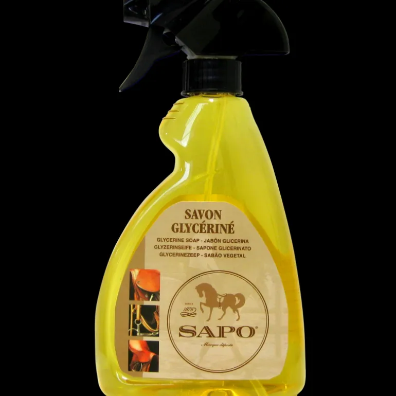 Savon spray glycériné liquide cuir équitation 500 ml - Sapo