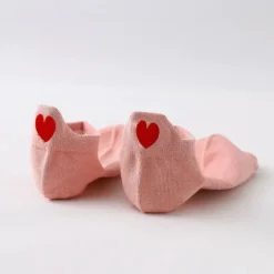 Socquettes motifs petits coeurs - TitesChaussettes