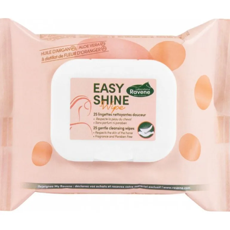 Soins zones sensibles en lingettes x 25 Easy Shine Wipe - Ravene