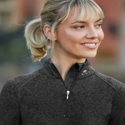 Sous pull technique équitation col zippé femme Milano - Elt
