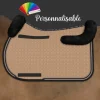 Tapis de selle cheval avec amortisseur en mouton intégré personnalisable - Mattes