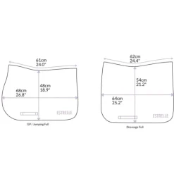 Tapis de selle cheval Jersey Grip Tec - Estrelle Equestrian