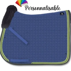 Tapis de selle cheval Mer-System personnalisable avec amortisseur en mouton - Mattes