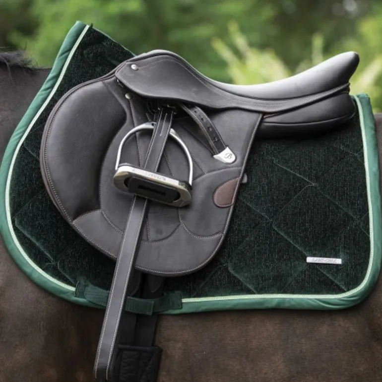 Tapis de selle cheval velours Glimmer - Lami-Cell