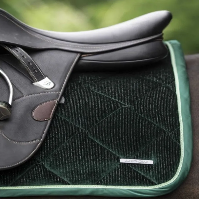 Tapis de selle cheval velours Glimmer - Lami-Cell