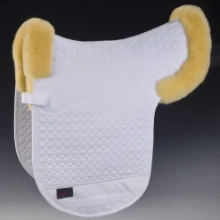 Tapis forme de selle cheval mouton véritable Champ 1/4 - Christ